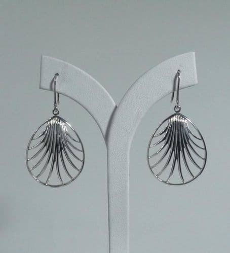 925 Sterling Silver  Hand Crafted Designer Drop Earrings - Exclusive